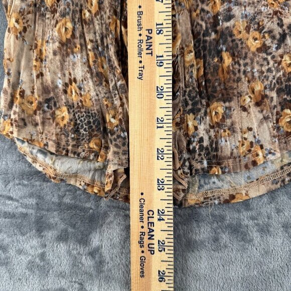 Vintage Y2K Forever 21 Lace-Up Front Sheer Blouse Boho Floral SZ Medium RARE - Picture 5 of 8